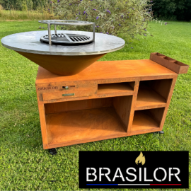 Brasero Ø100cm en Acier Corten